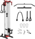 Wall Mount Cable Station, Cable Crossover Machine with Dual Pulley System and 18 Adjustable Positions for Home Gym Fitness Equipment🔥🔥