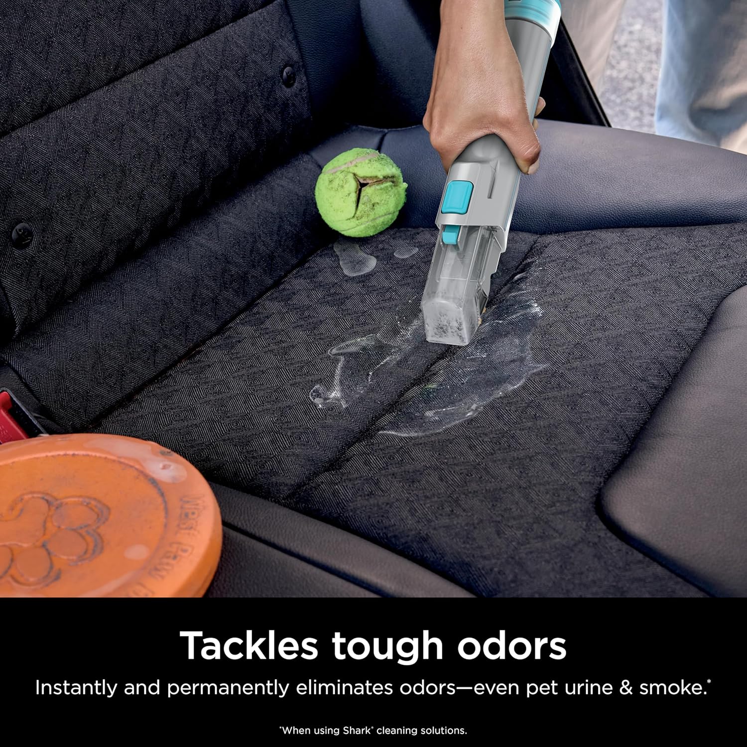 Portable Carpet, Upholstery & Area Rug Cleaner with Pet Mess Tool, Stain & Odor Remover, Perfect for Car Interiors, Includes 3 Cleaning Tools & Cleaning Solution, White🔥