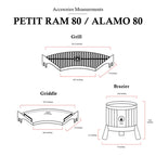 TX Petit Ram 80 Open Fire Argentine Wood and Charcoal Grill💋