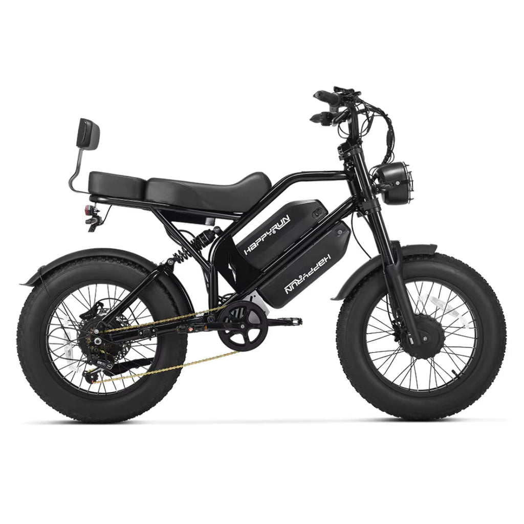 G70 Pro 20" Electric Cargo Bike 5000W Peak Dual Motor 48V 15Ah+18Ah Dual Batteries💋