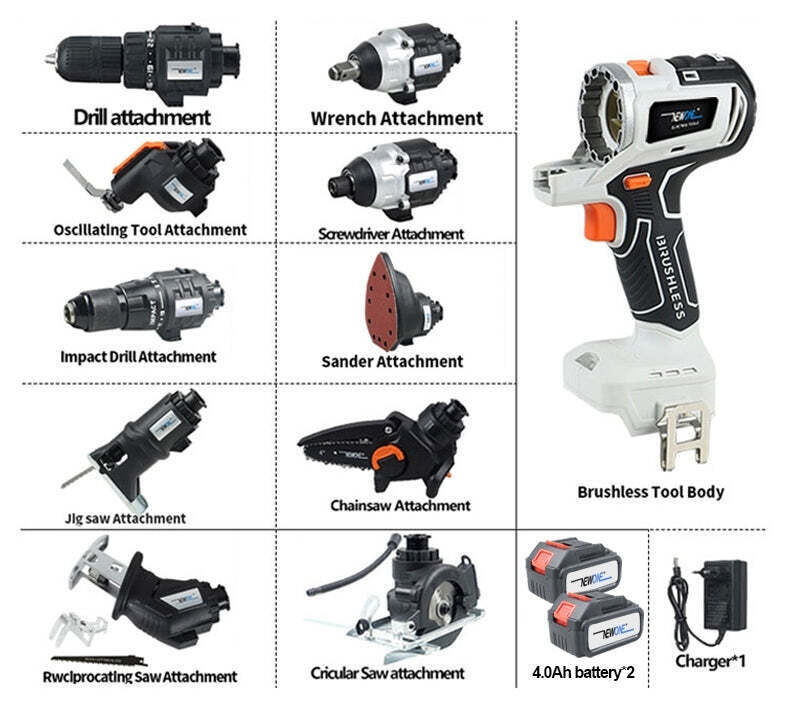 🔥10 in 1🔥  20V Cordless Multifunctional Power Tool Kit💋