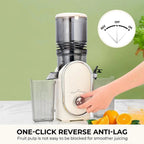 Cold Press Juicer, 300W, 5.3" Large Feed Chute, 1.5L Capacity, Automatic Feeding, High Yield, Easy to Clean, Ideal for Whole Fruits & Vegetables🔥