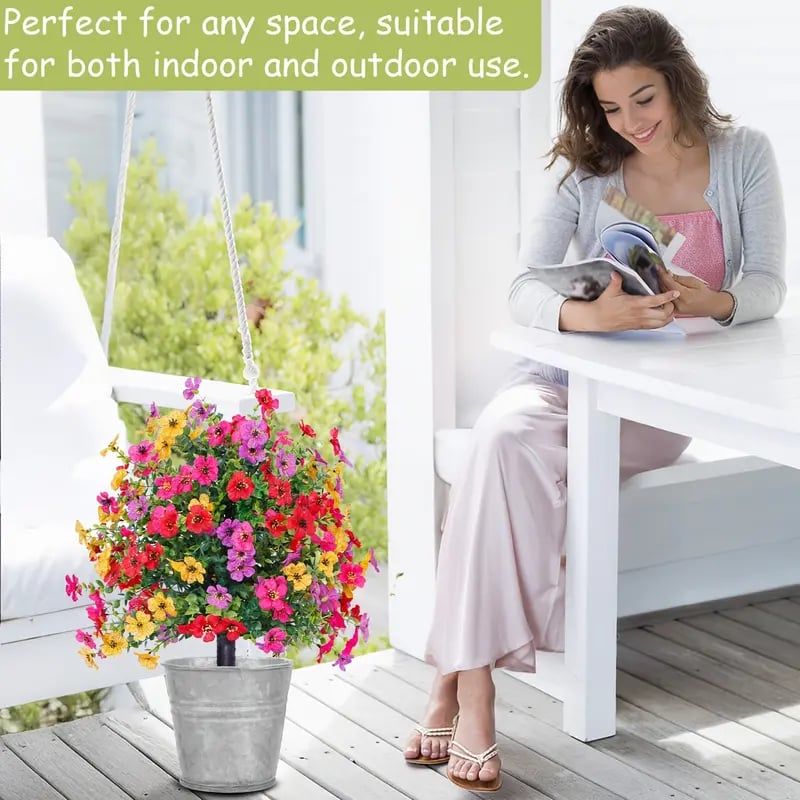 50% OFF TODAY ONLY 🎉🎉- Artificial Flowers for Outdoor Indoor Garden Home Decoration🏆