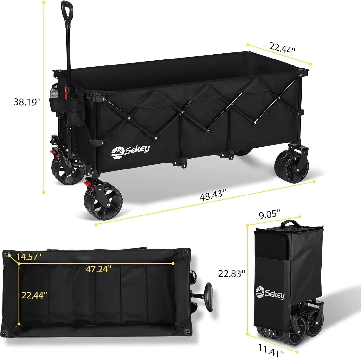 48''L Collapsible Foldable Extended Wagon💋