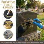 🐦Golden Tombstone Marker Pen for Restoring Faded Grave Inscriptions🔥