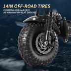 T90 Pro Electric Scooter for Adults, 10000W Dual Motor, 68 MPH Max Speed, 72V Removable Battery, 14" Off-Road Tires 800lbs Max Load, Music Light, Waterproof, 65 Mile Range, Fast E-Scooter🏆