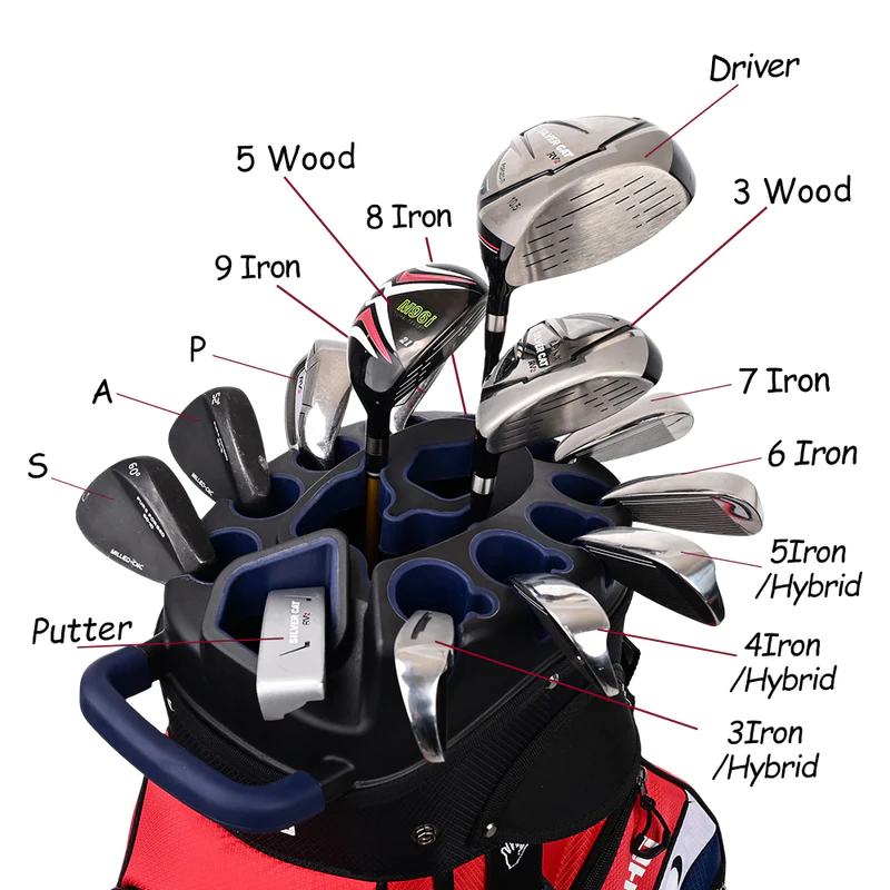 ⚡Clearance Sale🏌 Golf Cart Bag 14 Way Organizer Divider Silent Top / Navy(🔥Buy two for free shipping).🔥