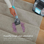 Portable Carpet, Upholstery & Area Rug Cleaner with Pet Mess Tool, Stain & Odor Remover, Perfect for Car Interiors, Includes 3 Cleaning Tools & Cleaning Solution, White🔥