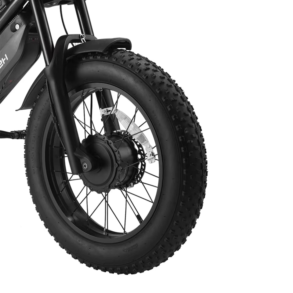 G70 Pro 20" Electric Cargo Bike 5000W Peak Dual Motor 48V 15Ah+18Ah Dual Batteries💋
