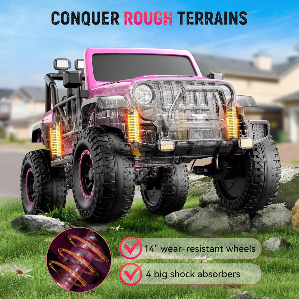 Ride on Truck Car 2 Seater Ride Kids Electric Car - 7Ah Large Battery Kids Electric Vehicles with Remote Control🔥