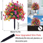 50% OFF TODAY ONLY 🎉🎉- Artificial Flowers for Outdoor Indoor Garden Home Decoration🏆