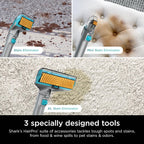 Portable Carpet, Upholstery & Area Rug Cleaner with Pet Mess Tool, Stain & Odor Remover, Perfect for Car Interiors, Includes 3 Cleaning Tools & Cleaning Solution, White🔥