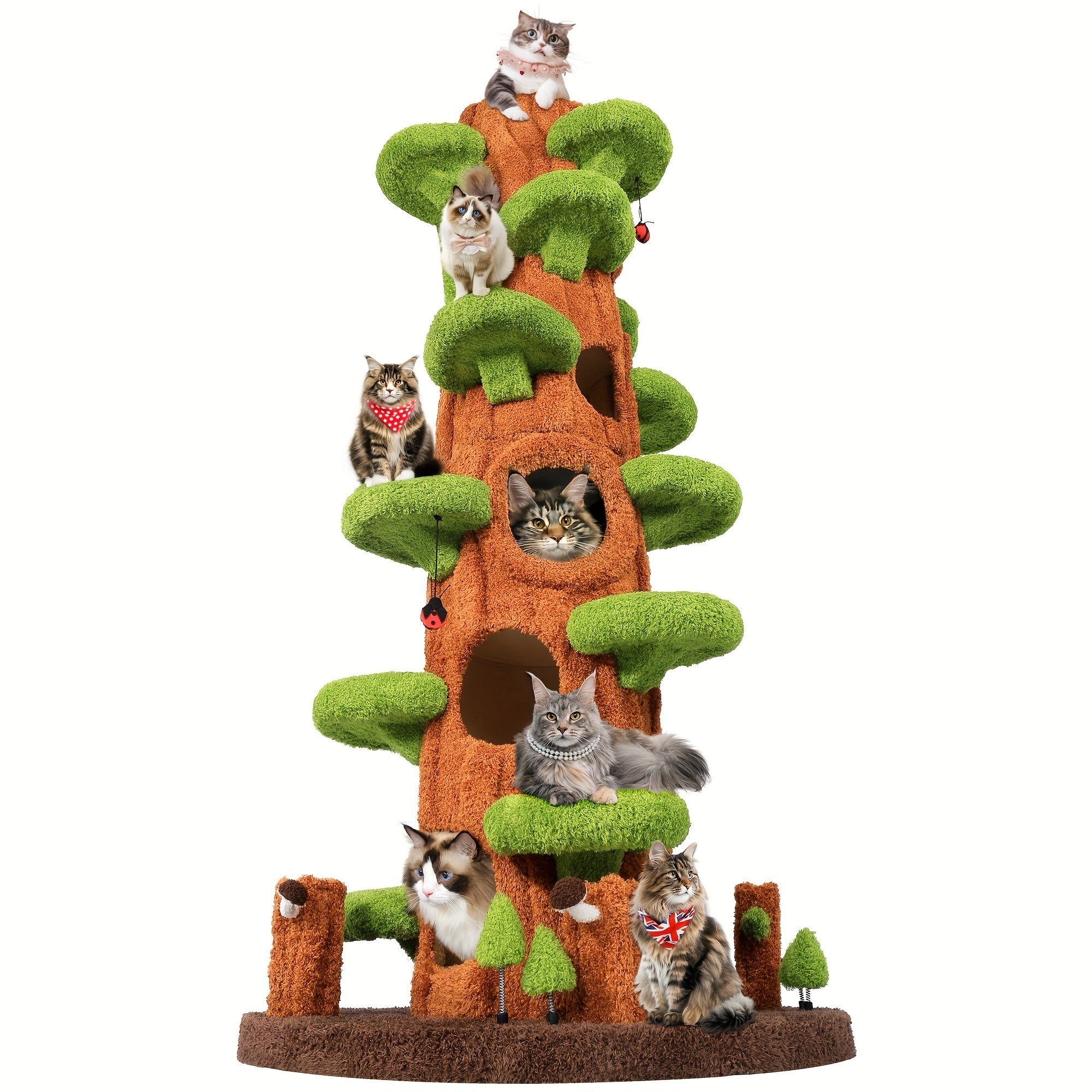 🔥Clearance discount last 1% stock🔥 🐱 Oversized Luxury Cat Tree Tower for Multi-Cat Homes🏆