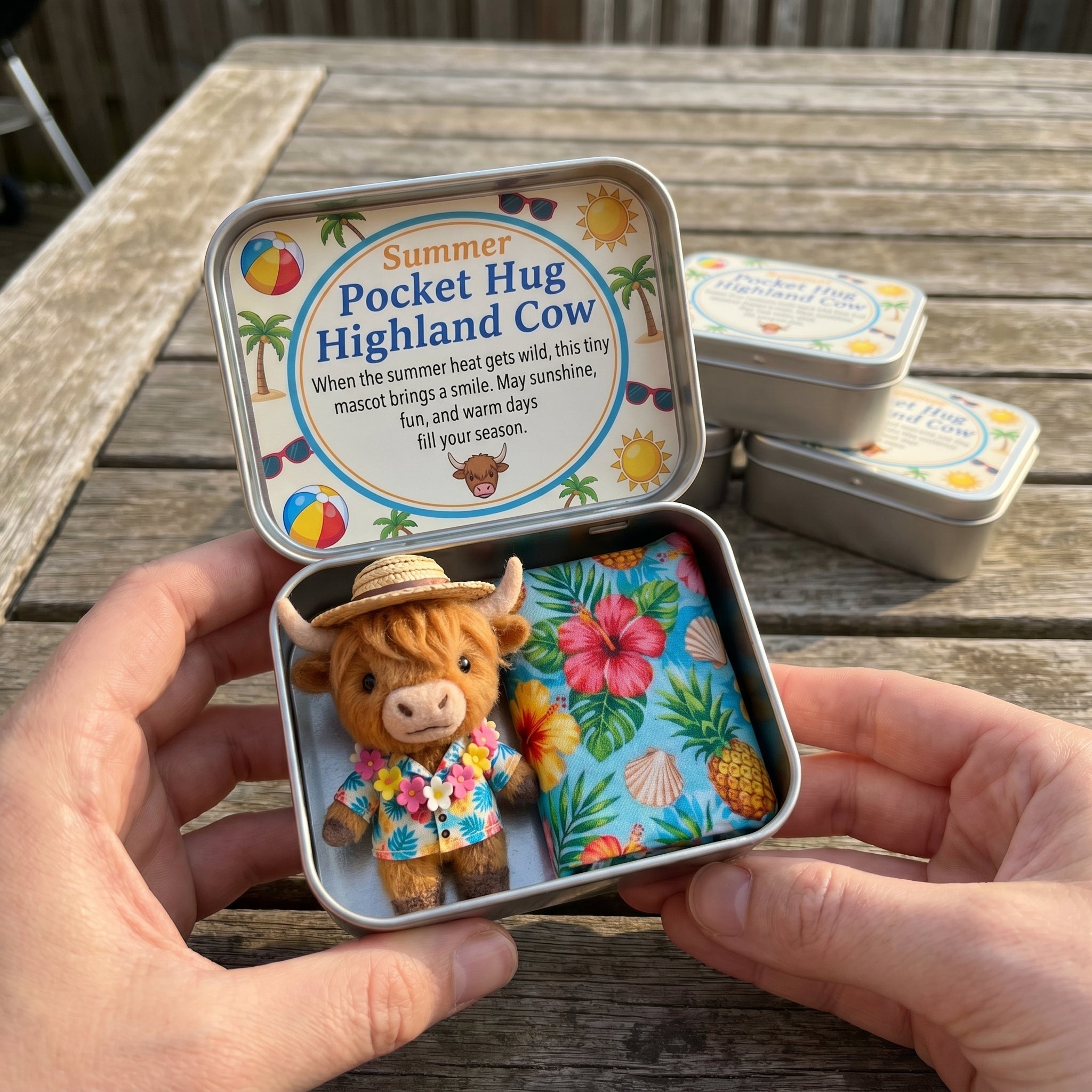 🌾🐮Pocket Hug Highland Cow Gift Set – A Little Hug You Can Carry Anywhere 💛🔥