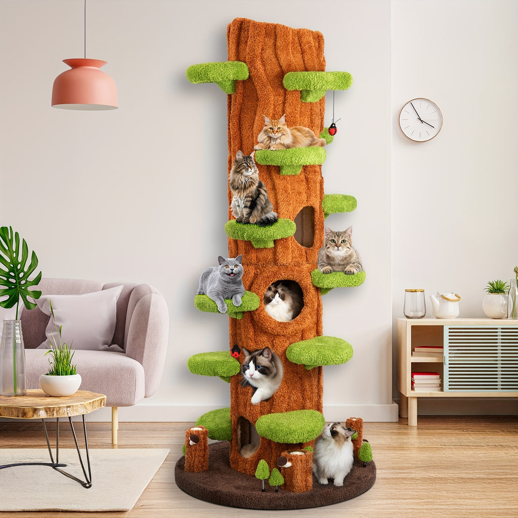 🔥Clearance discount last 1% stock🔥 🐱 Oversized Luxury Cat Tree Tower for Multi-Cat Homes🏆