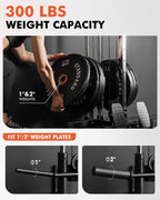 Wall Mount Cable Station, Cable Crossover Machine with Dual Pulley System and 18 Adjustable Positions for Home Gym Fitness Equipment🔥🔥