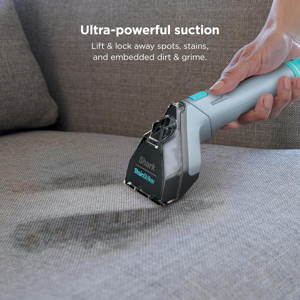Portable Carpet, Upholstery & Area Rug Cleaner with Pet Mess Tool, Stain & Odor Remover, Perfect for Car Interiors, Includes 3 Cleaning Tools & Cleaning Solution, White🔥