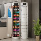 Large-capacity multi-layer rotating disinfection shoe cabinet [with mirror + deodorizer]🏆
