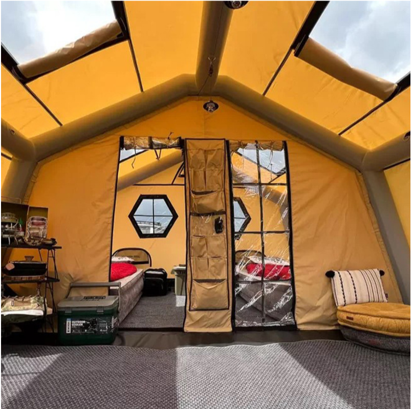 🏕️Light luxury fortress|Inflatable instant molding🔄Double door panoramic view|Available in all seasons❄️☀️🏆