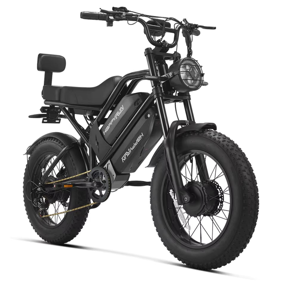 G70 Pro 20" Electric Cargo Bike 5000W Peak Dual Motor 48V 15Ah+18Ah Dual Batteries💋