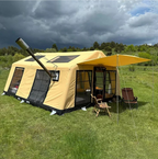 🏕️Light luxury fortress|Inflatable instant molding🔄Double door panoramic view|Available in all seasons❄️☀️🏆
