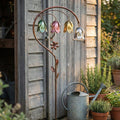 🌸 4-Color Metal Lily of the Valley Garden Stake | Rustic Floral Sculpture🏆